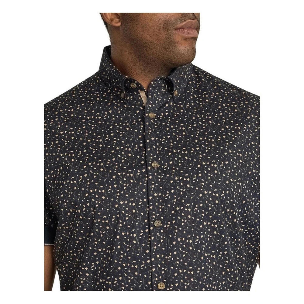 Johnny Bigg Byron Print Shirt - Navy, Size 4XL